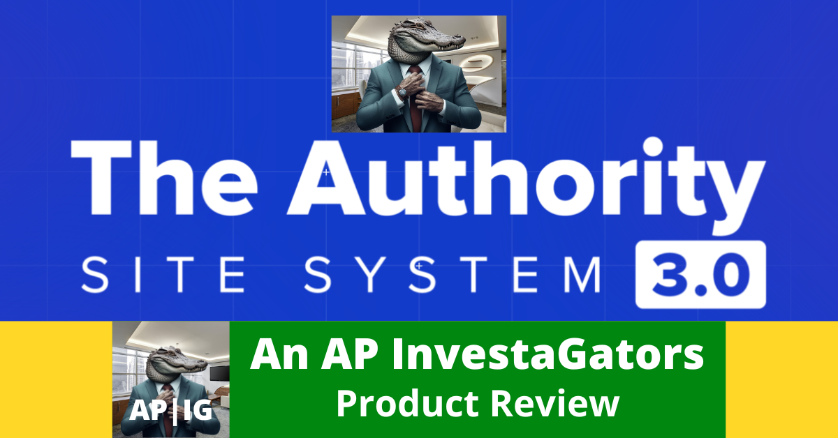 The Authority Site System with integrated AP Investagators' Logo Banner.